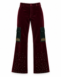 Velvet Sequined Pants