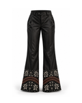 Velvet Embroidered Trousers