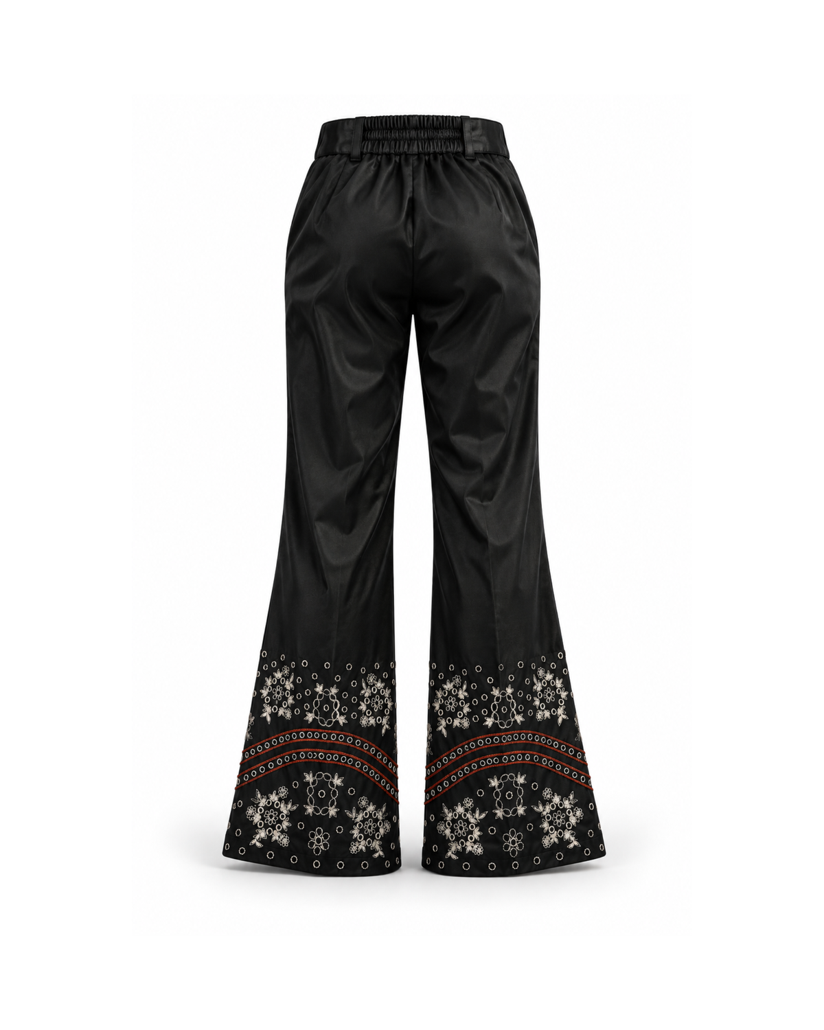 Velvet Embroidered Trousers