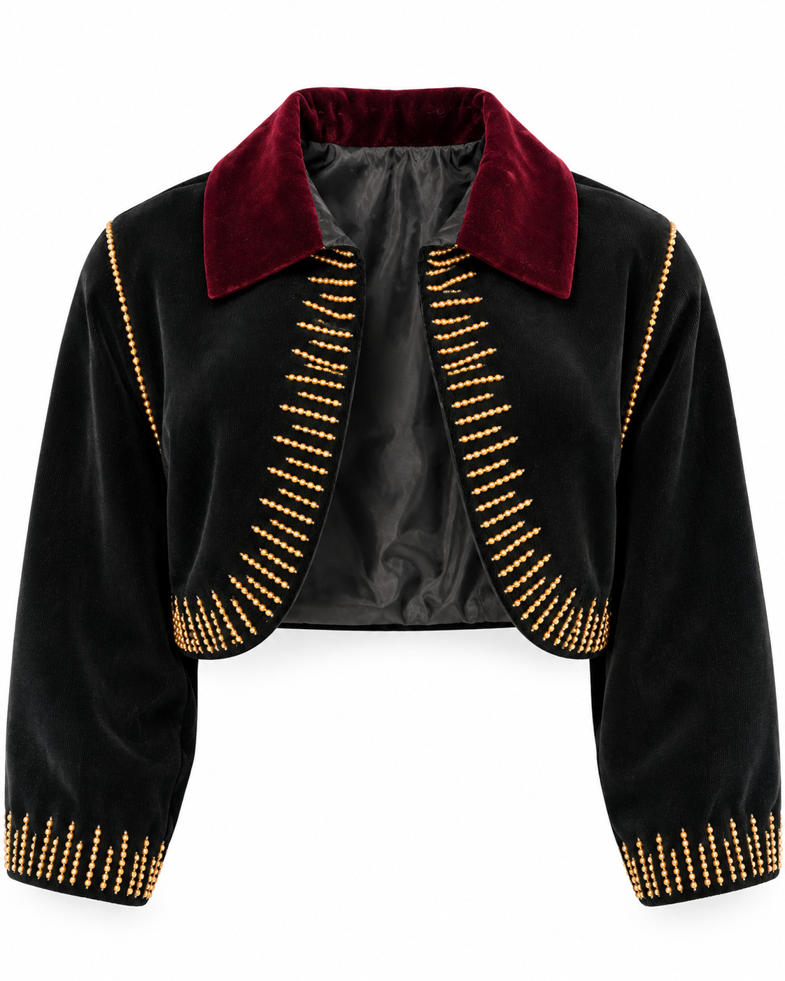 Velvet Cropped Jacket