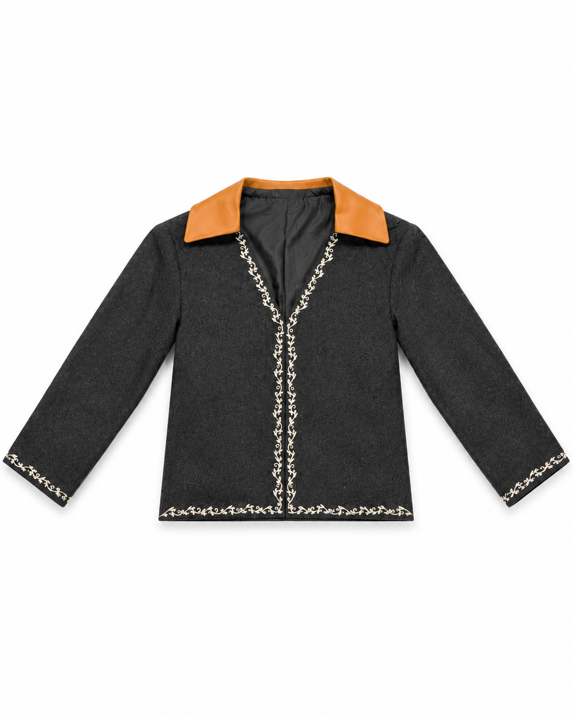 Leather Collar Jacket